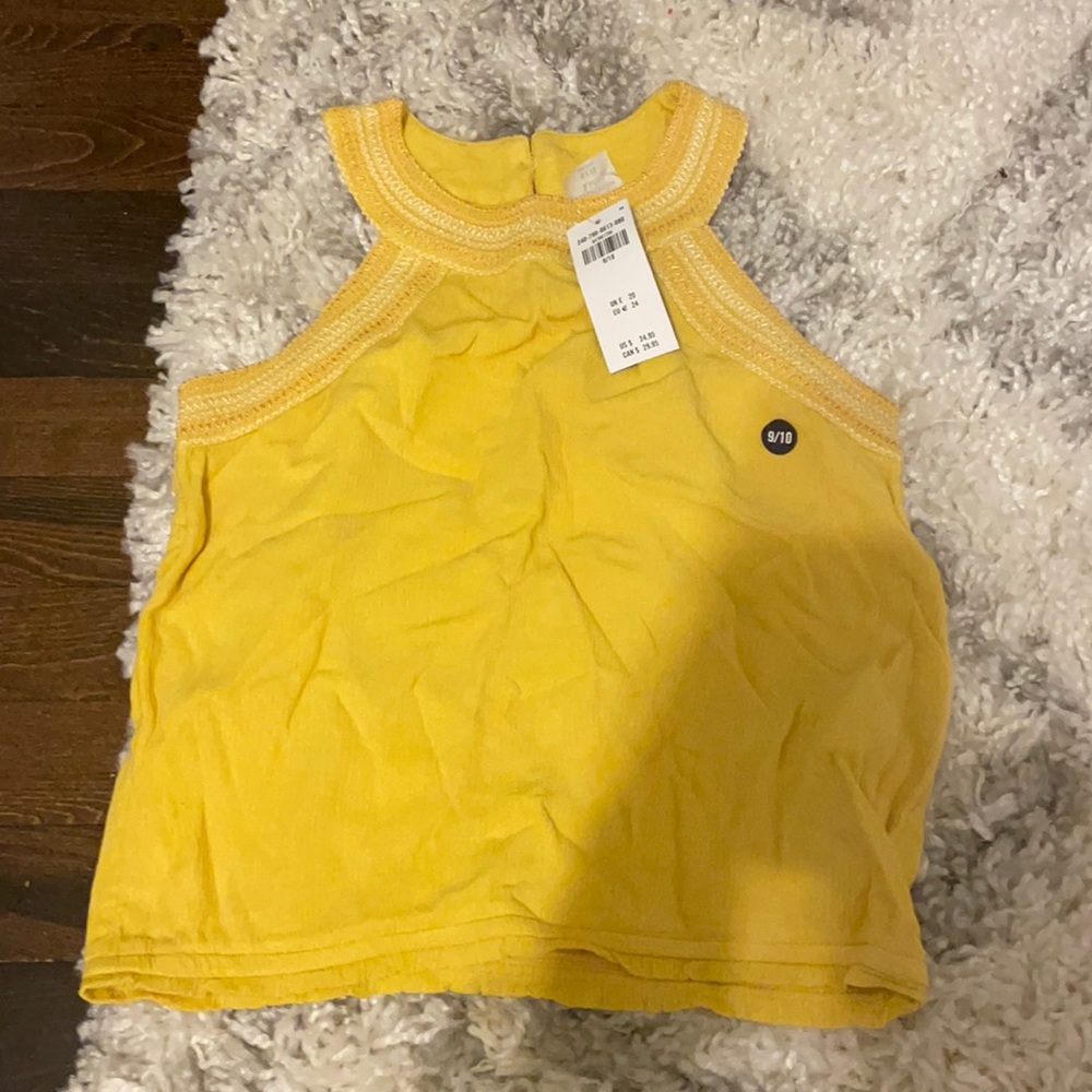 Abercrombie yellow dressy tank top